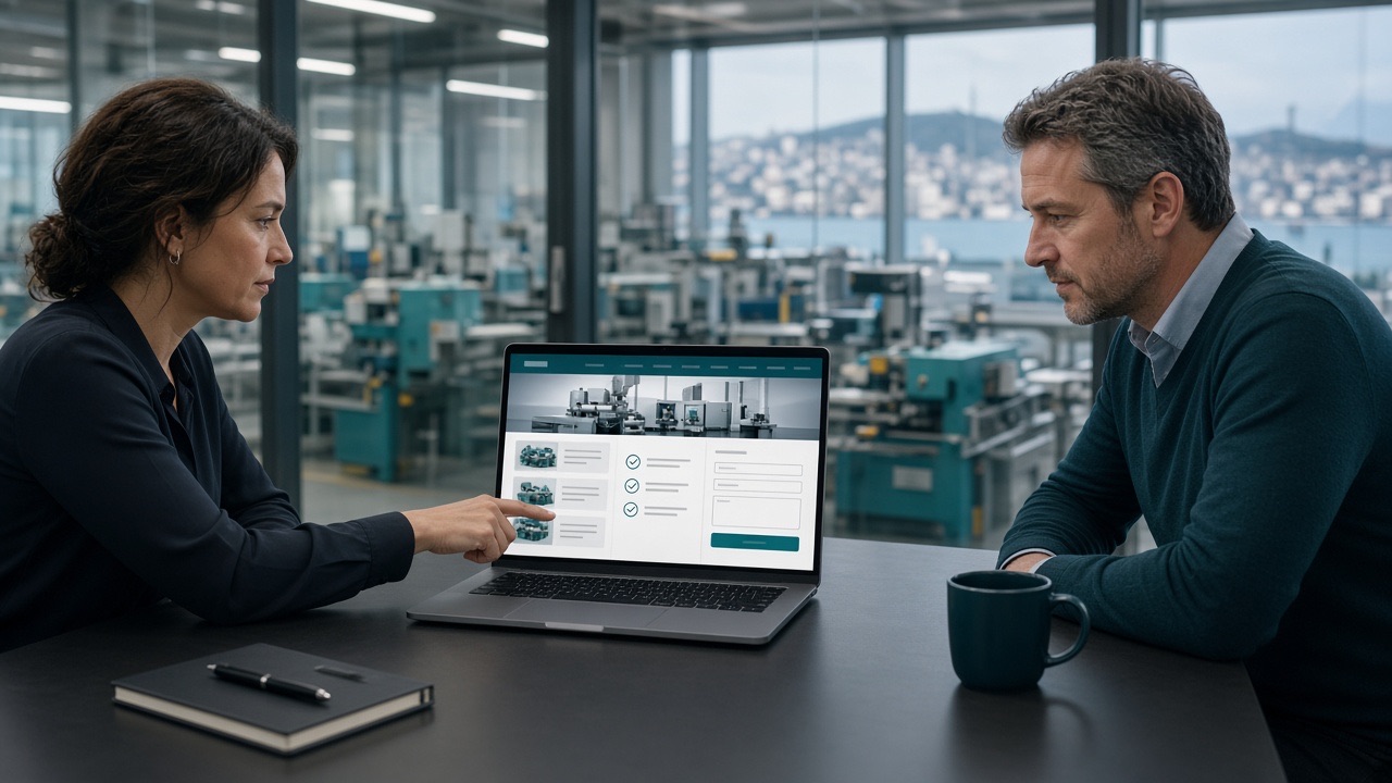 B2B web tasarım — teklif, katalog ve pipeline odaklı kurumsal site