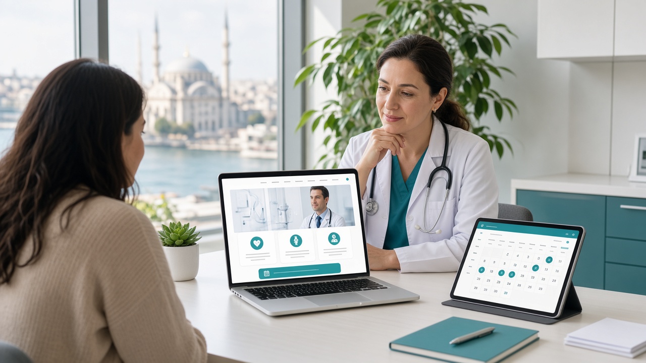 Sağlık kurumları için web tasarım — klinik randevu sitesi, hekim profilleri ve mobil hasta deneyimi